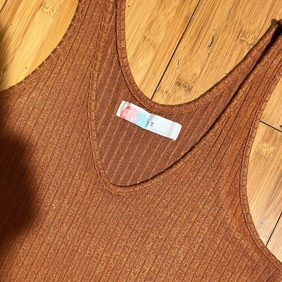 NWT Free People Ribbed Tank Dress / Top Size M - Picture 5 of 16